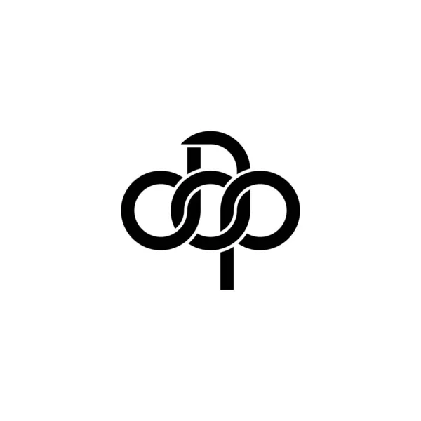 Дизайн Логотипа Dap Monogram — стоковый вектор