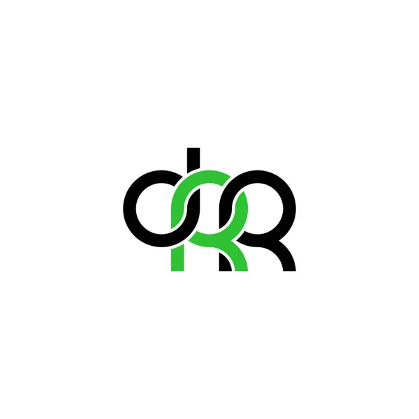 Bokstäver Drr Monogram Logo Design — Stock vektor