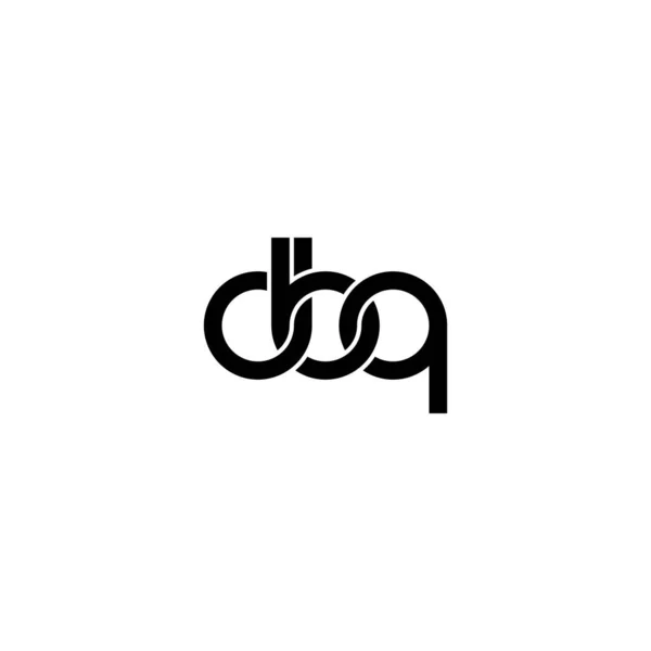 Litery Dbq Monogram Projekt Logo — Wektor stockowy