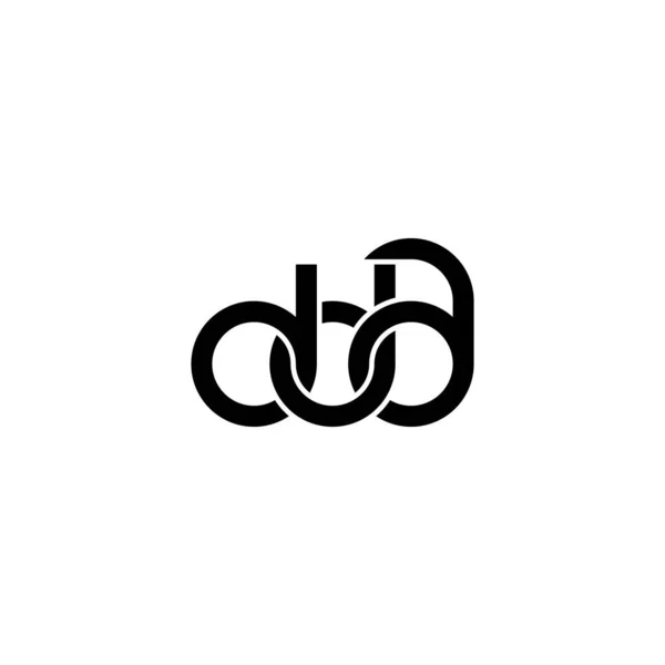 Letters Dda Monogram Logo Design — Stock Vector