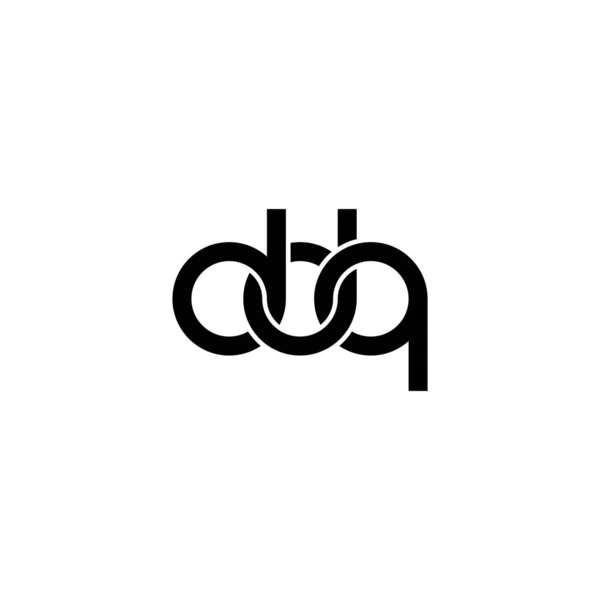 Ddqモノグラムロゴデザイン — ストックベクタ