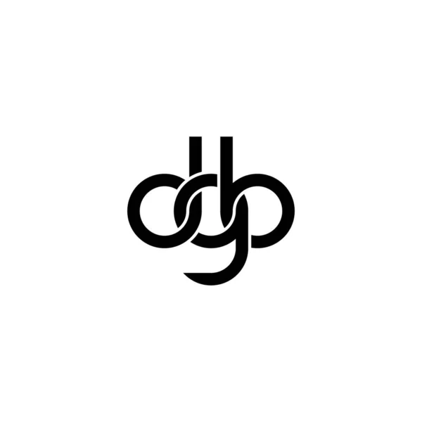Litery Projekt Logo Monogramu Dgb — Wektor stockowy