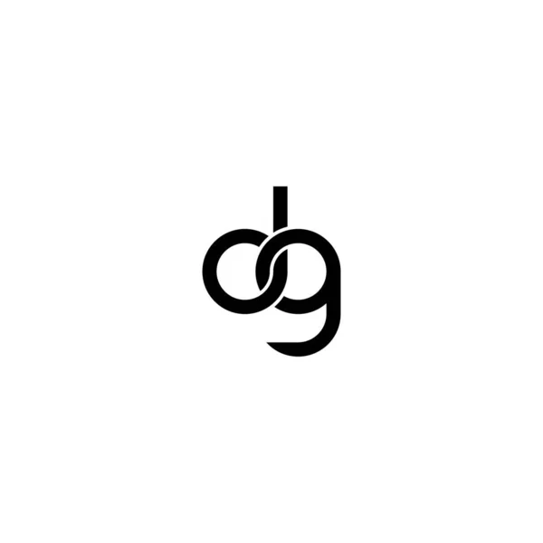 Diseño Del Logotipo Letters Monogram — Archivo Imágenes Vectoriales