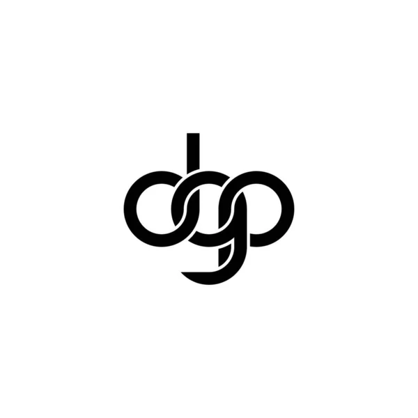 Дизайн Логотипа Dgp Monogram — стоковый вектор