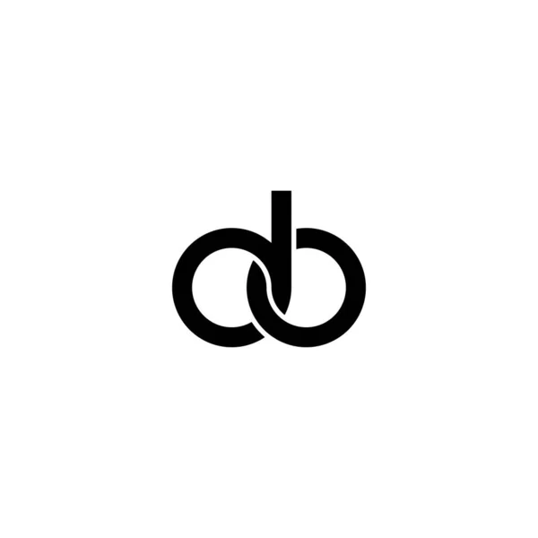 Harfler Monogram Logo Tasarımı Yapar — Stok Vektör