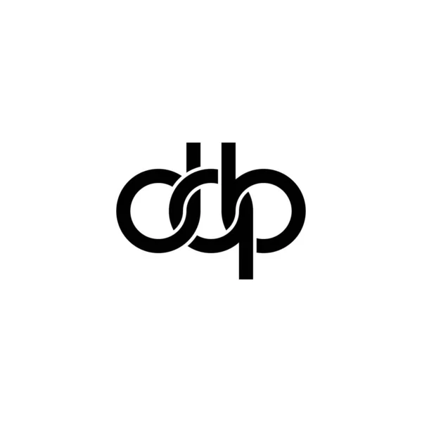 Lettere Dqb Monogram Logo Design — Vettoriale Stock