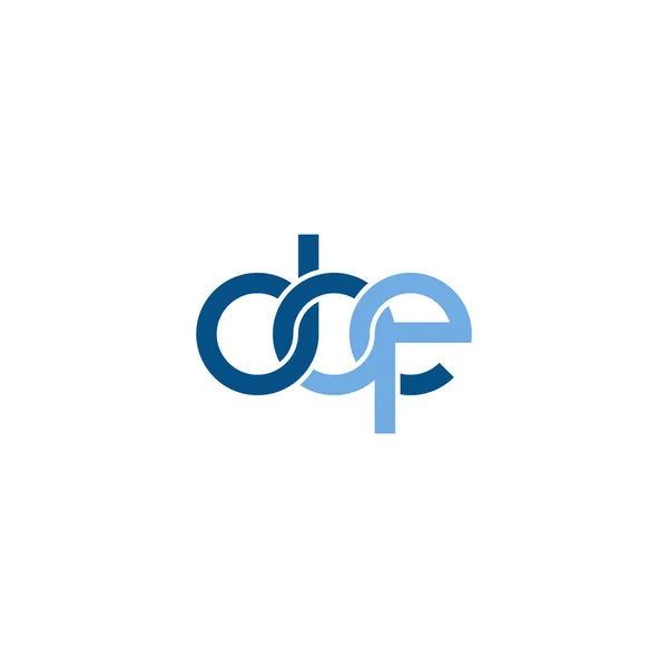 Lettere Dqe Monogram Logo Design — Vettoriale Stock