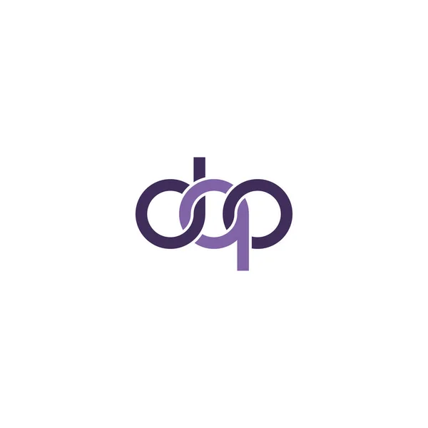 Lettere Dqo Monogram Logo Design — Vettoriale Stock