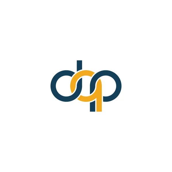 字母Dqp字母组合标识设计 — 图库矢量图片