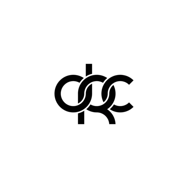 Літери Дизайн Логотипу Drc Monogram — стоковий вектор
