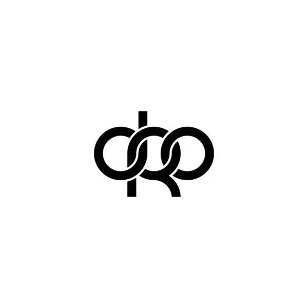 Літери Дизайн Логотипу Dro Monogram — стоковий вектор