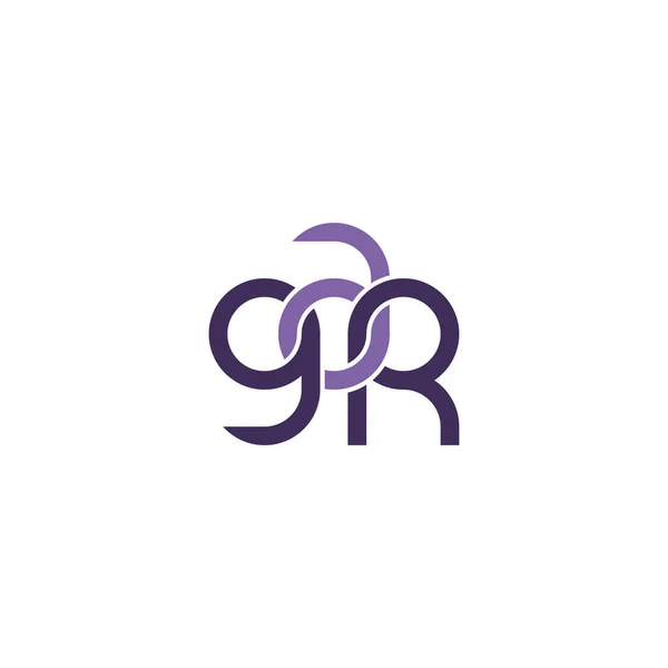 Letters Gar Monogram Logo Design — Stock Vector
