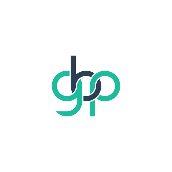 Lettere Gbp Disegno Logo Monogram — Vettoriale Stock