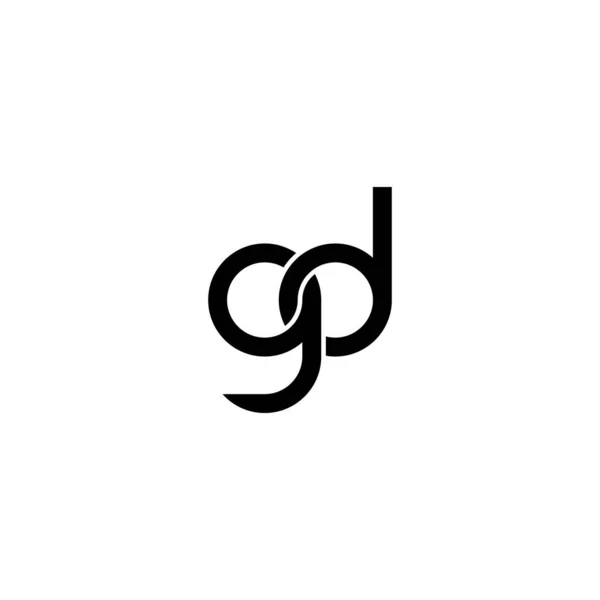 Letters Monogram Logo Design — Stock Vector