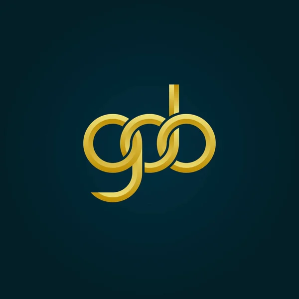 Letters Gdo Monogram Logo Ontwerp — Stockvector