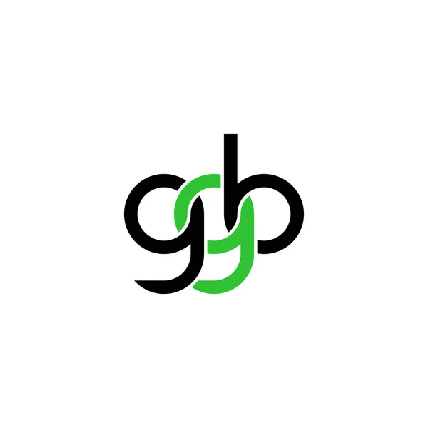 Літери Дизайн Логотипу Ggb Monogram — стоковий вектор
