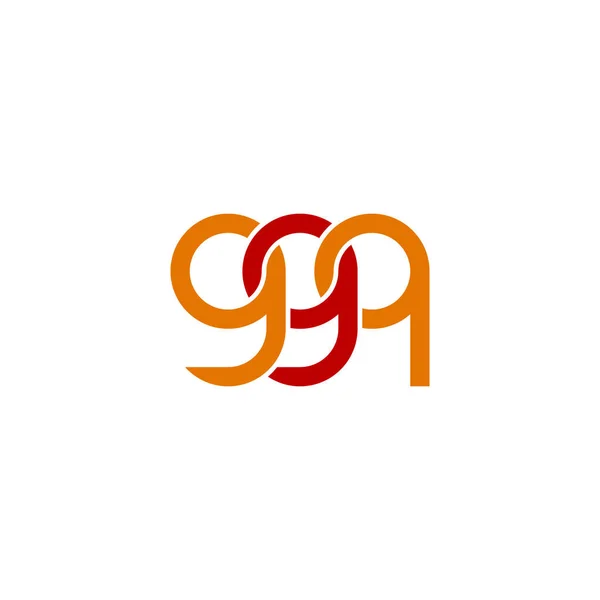Lettere Ggq Monogram Logo Design — Vettoriale Stock