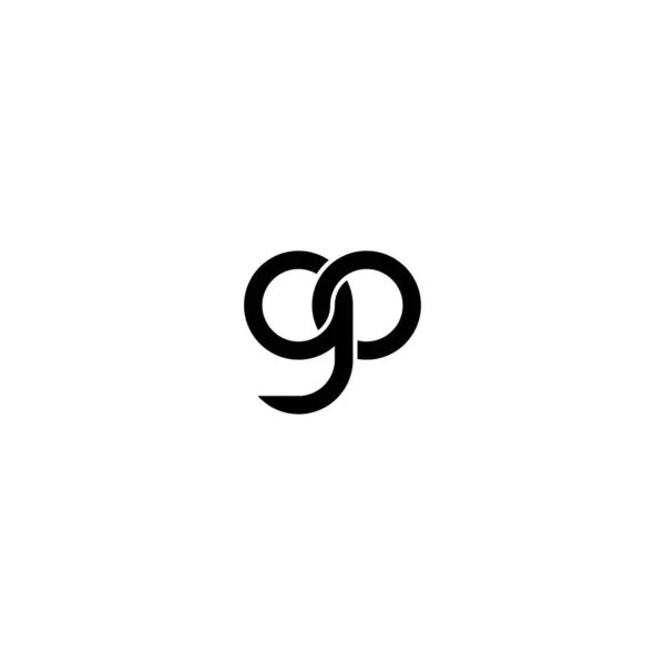 Γράμματα Σχεδιασμός Λογότυπου Μονογράμματος — Διανυσματικό Αρχείο