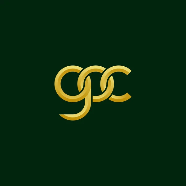 Cartas Goc Projeto Logotipo Monograma —  Vetores de Stock