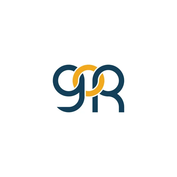 Lettres Gor Monogram Logo Design — Image vectorielle