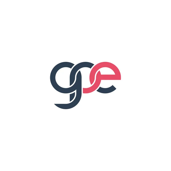 Буквы Gpe Монограмма Дизайн Логотипа — стоковый вектор