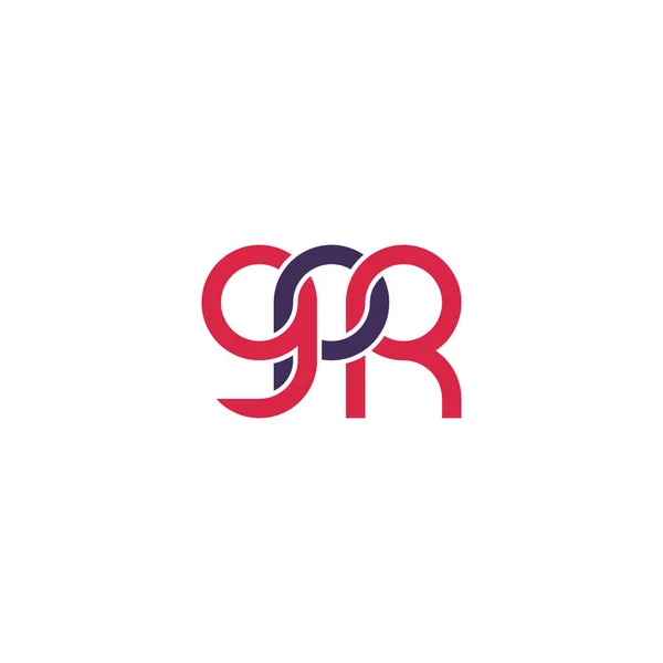 Επιστολές Σχεδιασμός Λογότυπου Gpr — Διανυσματικό Αρχείο