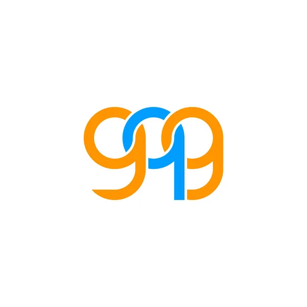 Litery Projekt Logo Monogramu Gqg — Wektor stockowy