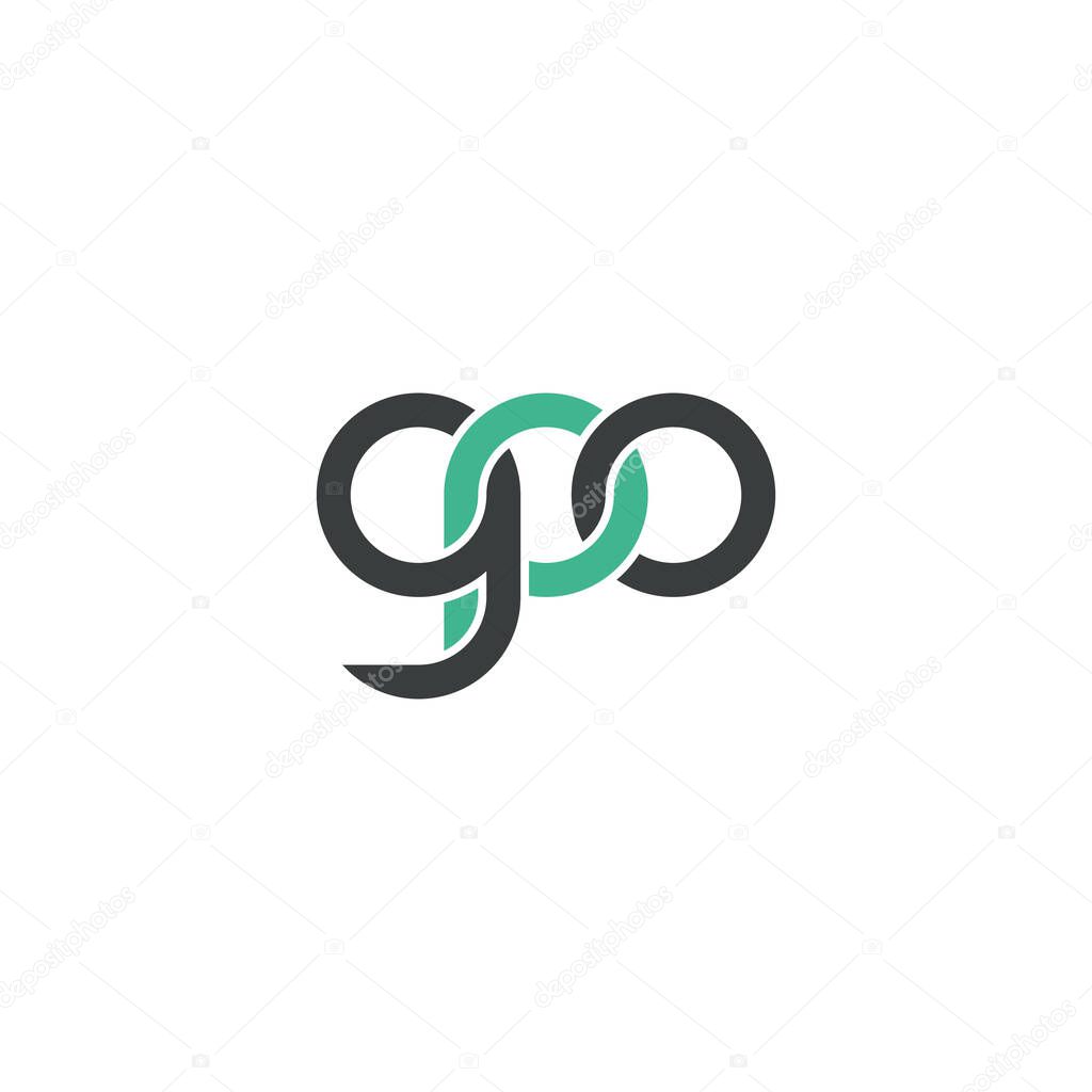 Letters GPO Monogram logo design