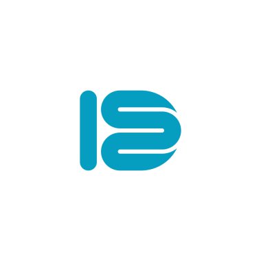 Harfler Kimlik Beyin Logosu tasarım vektörü