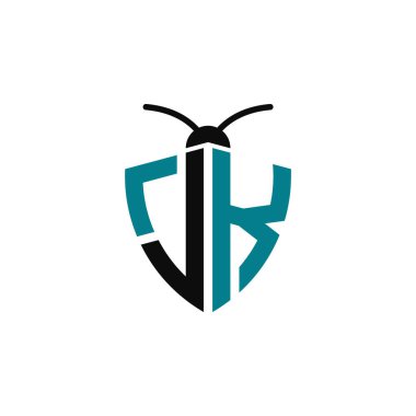 Harfler JK Böcek Kontrol Logosu