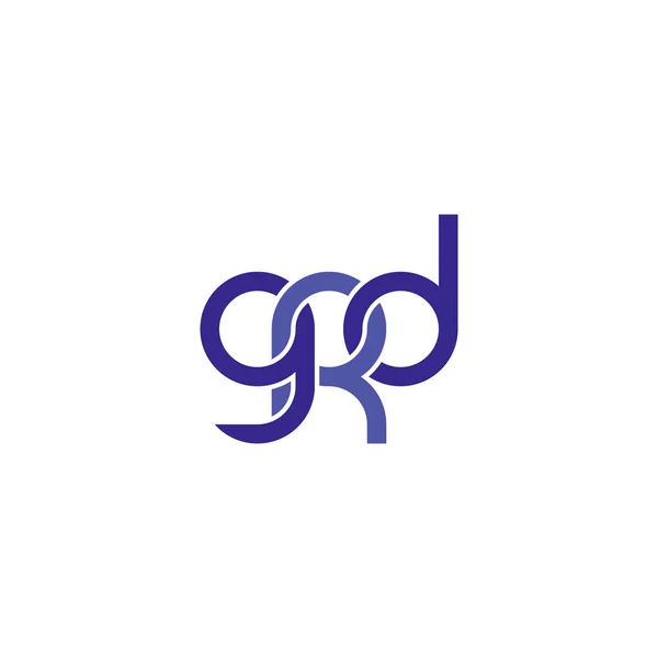 Дизайн Логотипа Grd Monogram — стоковый вектор