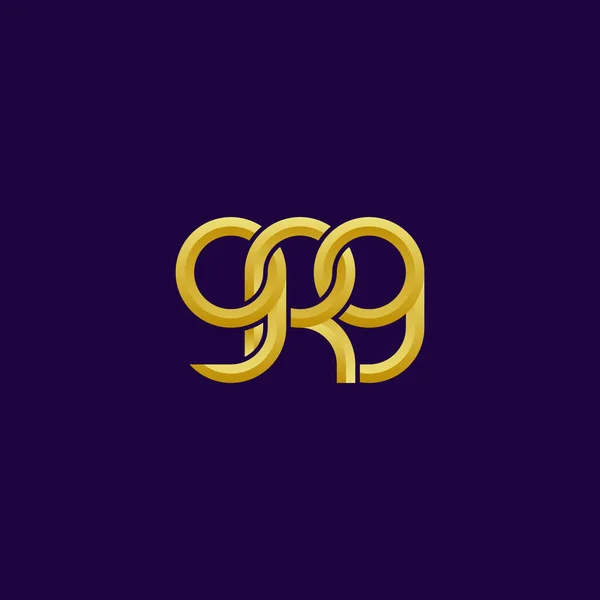 Letters Grg Monogram Logo Design — Stock Vector