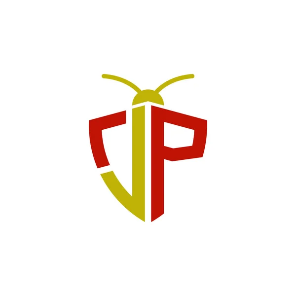 Letras Logo Control Plagas — Vector de stock