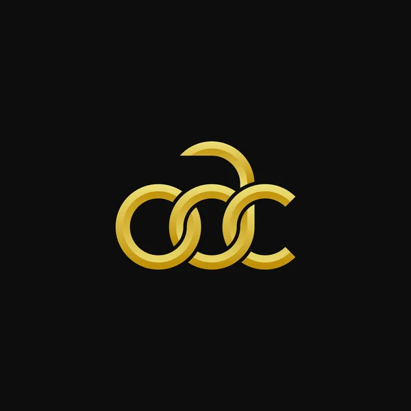 Litery Oac Monogram Projekt Logo — Wektor stockowy