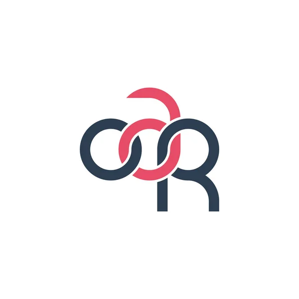 Bokstäver Oar Monogram Logo Design — Stock vektor