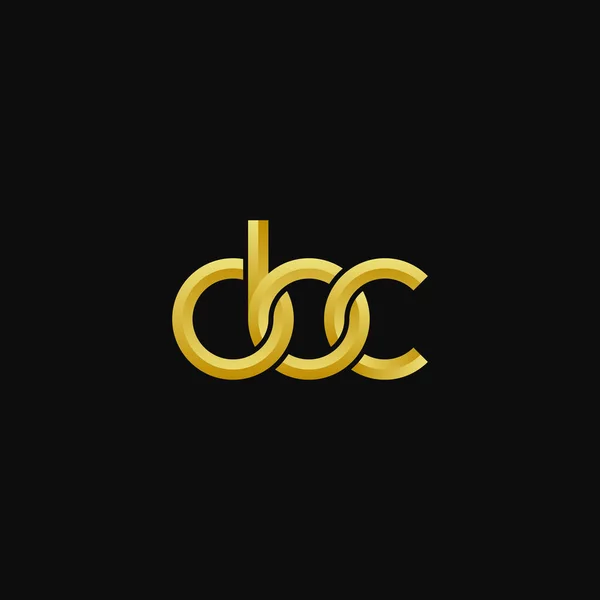 Lettere Obc Monogram Logo Design — Vettoriale Stock
