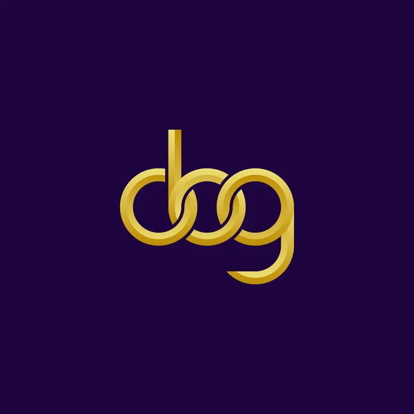 Lettere Obg Monogram Logo Design — Vettoriale Stock