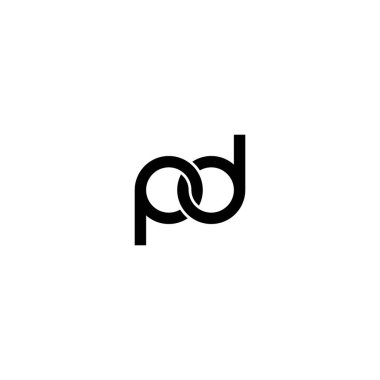 Harfler PD Monogram logo tasarımı