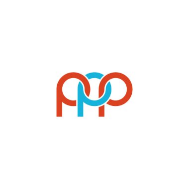 Harfler PPP Monogram logo tasarımı