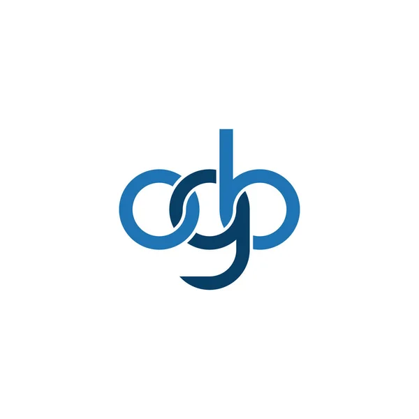 Letters Ogb Monogram Logo Design — Stock Vector