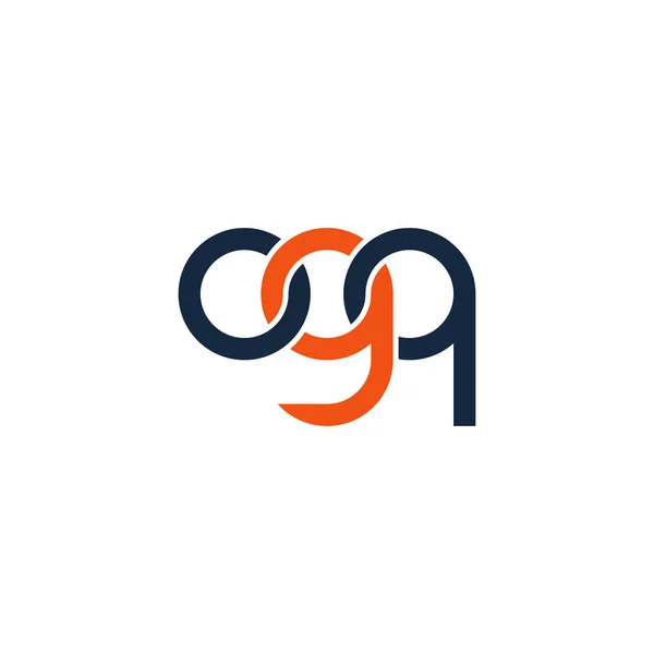 Дизайн Логотипа Ogq Monogram — стоковый вектор