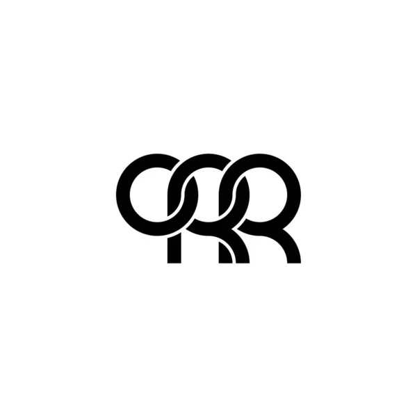 Літери Орр Монограма Дизайн Логотипу — стоковий вектор