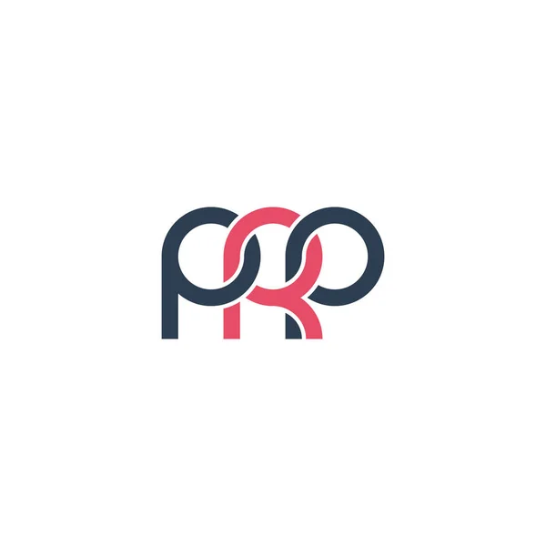 Litery Prp Projekt Logo Monogramu — Wektor stockowy