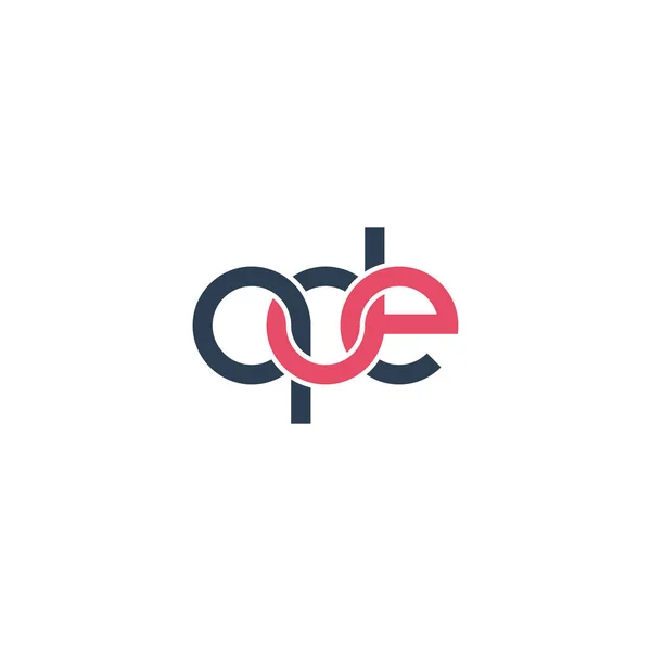 Cartas Qde Diseño Del Logotipo Del Monograma — Vector de stock