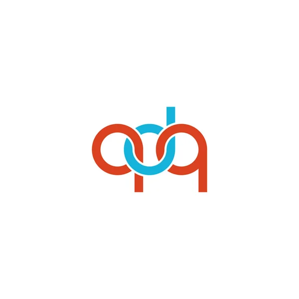 Cartas Qdq Diseño Del Logotipo Del Monograma — Vector de stock