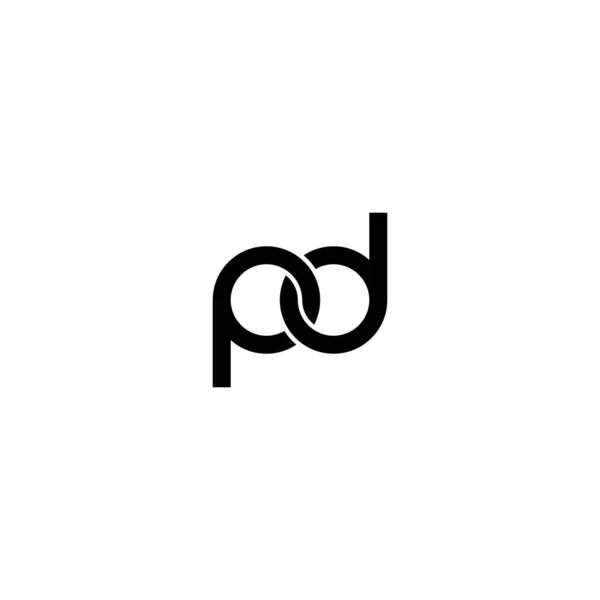 Letters Monogram Logo Design Stock Ilustrace