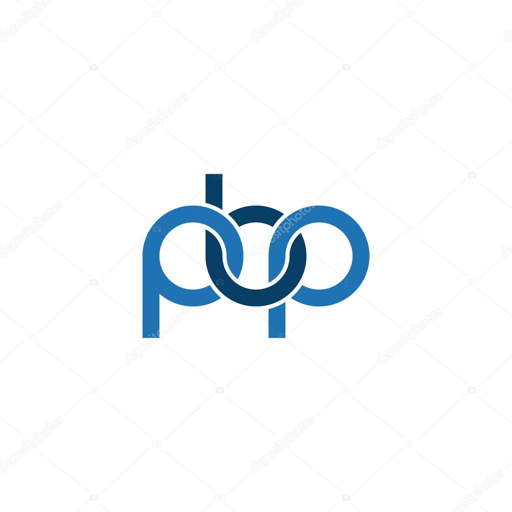 Letters PBP Monogram logo design