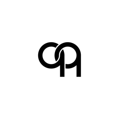 Harfler QQ Monogram logo tasarımı