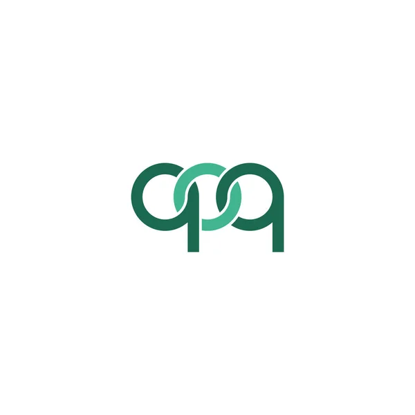 Brieven Qoq Monogram Logo Ontwerp — Stockvector