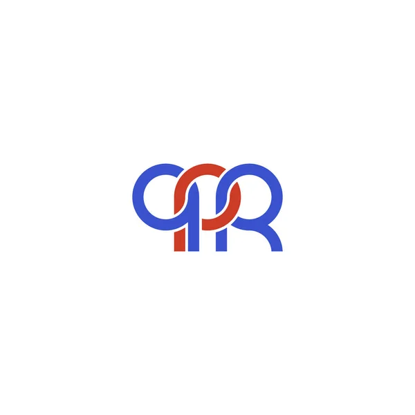 Letters Qpr Monogram Logo Design — стоковий вектор